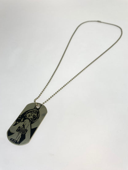 【中古品】【メンズ】 HYSTERIC GLAMOUR ヒステリックグラマー DOG TAG NECKLACE ドッグ タグ ネックレス アクセサリー 193-260723-jt-07-min カラー：ネイビー 万代Net店