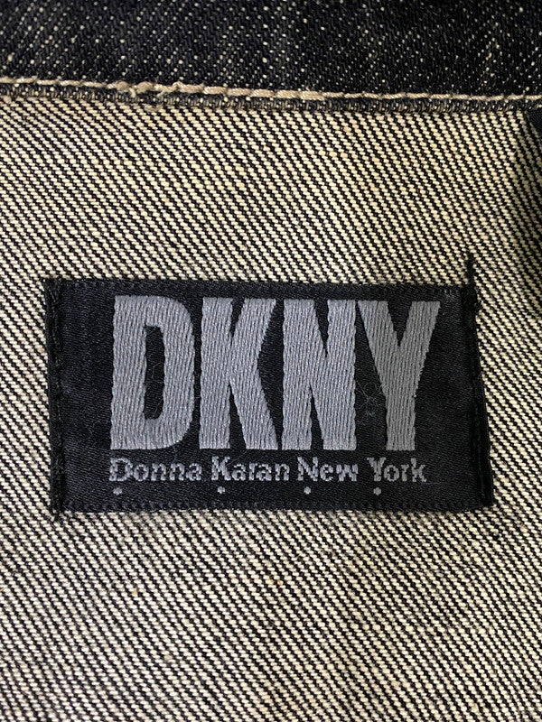 【中古品】【メンズ】 DKNY NEW YORK ダナキャランニューヨーク マカオ製 DENIM JACKET デニム ジャケット 146-260721-zi-19-min サイズ：M カラー：ブラック 万代Net店