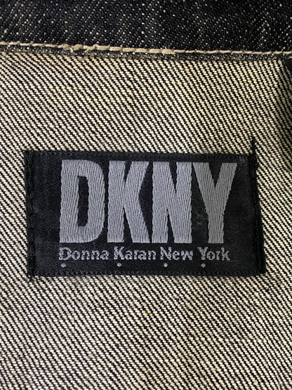 【中古品】【メンズ】 DKNY NEW YORK ダナキャランニューヨーク マカオ製 DENIM JACKET デニム ジャケット 146-260721-zi-19-min サイズ：M カラー：ブラック 万代Net店