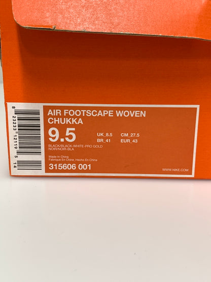 【中古品】【メンズ】 NIKE ナイキ AIR FOOTSCAPE WOVEN CHUKKA 315606-001 フットスケープ ウーブン チャッカ メンズ 靴 シューズ 160-260723-em-06-min サイズ：27.5cm カラー：ブラック 万代Net店