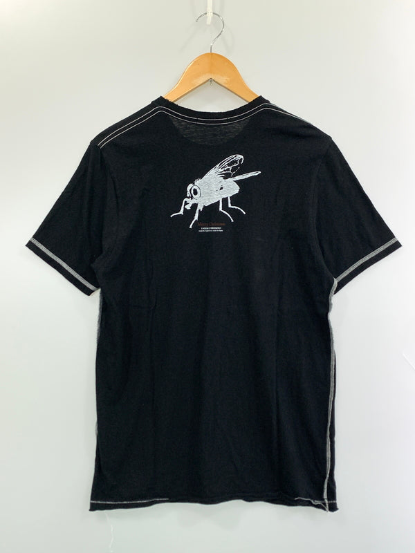 【中古品】【メンズ】 UNDERCOVER アンダーカバー 03AW INSECT BUG CROSS CONTRAST SEAM GRAPHIC T-SHIRT 03年秋冬 バグ クロス コントラスト シーム グラフィック Tシャツ トップス 140-260723-jt-22-min サイズ：M カラー：ブラック 万代Net店