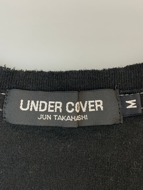 【中古品】【メンズ】 UNDERCOVER アンダーカバー 03AW INSECT BUG CROSS CONTRAST SEAM GRAPHIC T-SHIRT 03年秋冬 バグ クロス コントラスト シーム グラフィック Tシャツ トップス 140-260723-jt-22-min サイズ：M カラー：ブラック 万代Net店