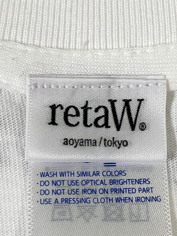 【中古品】【メンズ】 RETAW リトゥ × FRAGMENT フラグメント TEE Tシャツ トップス 142-260721-zi-28-min サイズ：M カラー：ホワイト 万代Net店