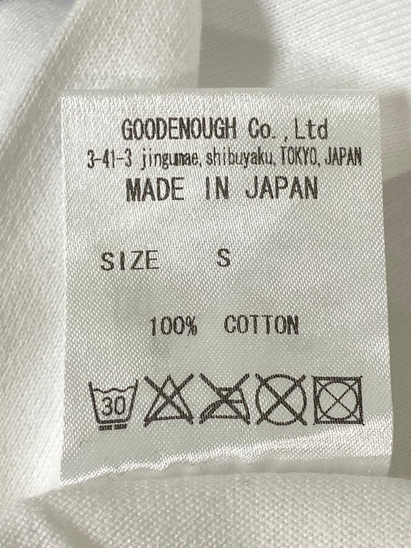 【中古美品】【メンズ】 GOODENOUGH グッドイナフ GE-157012 15SS GDEH HEINOUSLY TEE Tシャツ 142-260721-zi-26-min サイズ：S カラー：ホワイト 万代Net店
