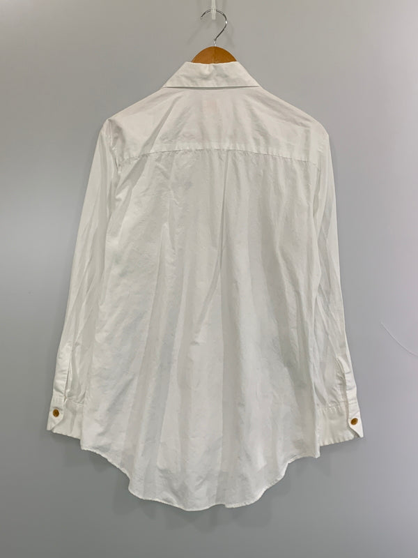 【中古品】【メンズ】 VIVIENNE WESTWOOD ヴィヴィアンウエストウッド 90'S ORB LOGO SHIRT 90年代 オーブ ロゴ シャツ トップス 141-260723-jt-25-min サイズ：サイズ不明 下記参照 カラー：ホワイト 万代Net店