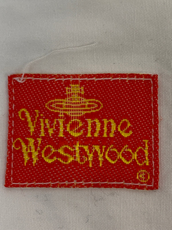【中古品】【メンズ】 VIVIENNE WESTWOOD ヴィヴィアンウエストウッド 90'S ORB LOGO SHIRT 90年代 オーブ ロゴ シャツ トップス 141-260723-jt-25-min サイズ：サイズ不明 下記参照 カラー：ホワイト 万代Net店