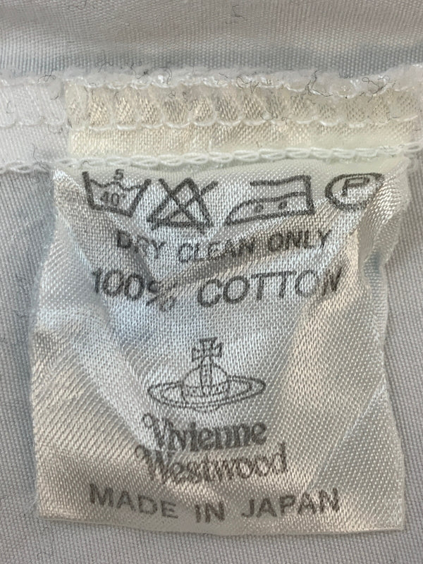 【中古品】【メンズ】 VIVIENNE WESTWOOD ヴィヴィアンウエストウッド 90'S ORB LOGO SHIRT 90年代 オーブ ロゴ シャツ トップス 141-260723-jt-25-min サイズ：サイズ不明 下記参照 カラー：ホワイト 万代Net店