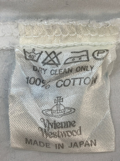 【中古品】【メンズ】 VIVIENNE WESTWOOD ヴィヴィアンウエストウッド 90'S ORB LOGO SHIRT 90年代 オーブ ロゴ シャツ トップス 141-260723-jt-25-min サイズ：サイズ不明 下記参照 カラー：ホワイト 万代Net店
