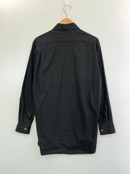 【中古品】【メンズ】 VIVIENNE WESTWOOD RED LABEL ヴィヴィアンウエストウッド レッドレーベル オリゾンティ期 ORB LOGO SHIRT オーブ ロゴ シャツ トップス 141-260723-jt-24-min サイズ：3 カラー：ブラック 万代Net店