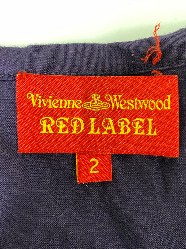 【中古品】【メンズ】 VIVIENNE WESTWOOD RED LABEL ヴィヴィアンウエストウッド レッドレーベル ORB LOGO TEE Tシャツ 141-260721-zi-24-min サイズ：2 カラー：パープル 万代Net店