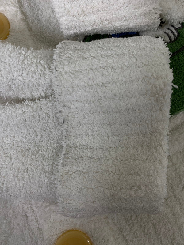【現状渡し品】【メンズ】 GELATO PIQUE ジェラートピケ PUNT241043 ×SUPER MARIO CARDIGAN スーパーマリオ カーディガン 141-260721-zi-23-min サイズ：M-L カラー：ホワイト 万代Net店