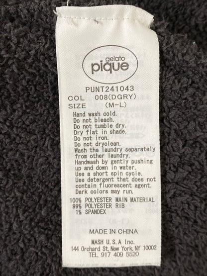 【中古品】【メンズ】 GELATO PIQUE ジェラートピケ PUNT241043 ×SUPER MARIO CARDIGAN スーパーマリオ カーディガン 141-260721-zi-20-min サイズ：M-L カラー：グレー 万代Net店