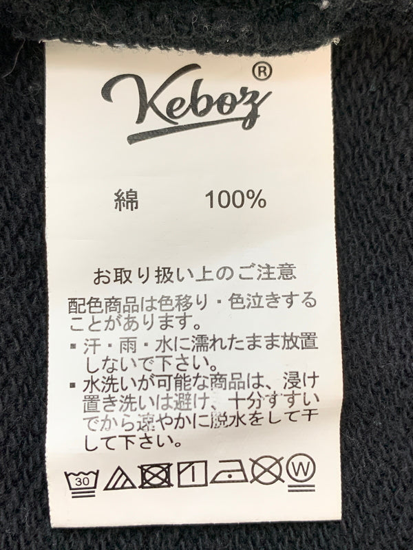 【中古品】【メンズ】 KEBOZ ケボズ LOGO ZIP HOODIE ロゴ ジップ フーディー トップス 長袖 パーカー 142-260724-hu-04-min サイズ：M カラー：ブラック 万代Net店