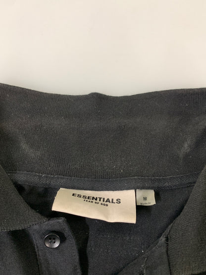 【中古品】【メンズ】 FEAR OF GOD フィアオブゴッド S/S POLO SHIRT 半袖 ポロシャツ メンズ トップス エッセンシャルズ 142-260723-em-37-min サイズ：M カラー：ブラック 万代Net店