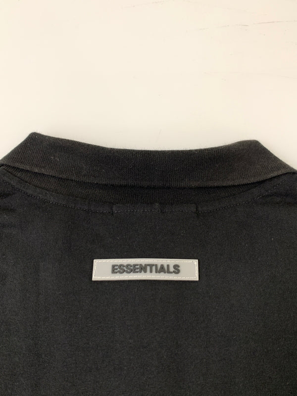 【中古品】【メンズ】 FEAR OF GOD フィアオブゴッド S/S POLO SHIRT 半袖 ポロシャツ メンズ トップス エッセンシャルズ 142-260723-em-37-min サイズ：M カラー：ブラック 万代Net店