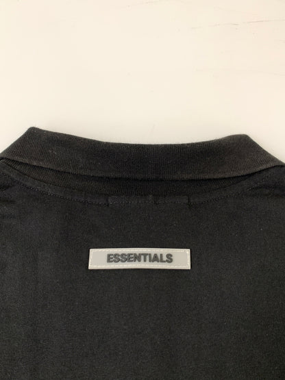 【中古品】【メンズ】 FEAR OF GOD フィアオブゴッド S/S POLO SHIRT 半袖 ポロシャツ メンズ トップス エッセンシャルズ 142-260723-em-37-min サイズ：M カラー：ブラック 万代Net店