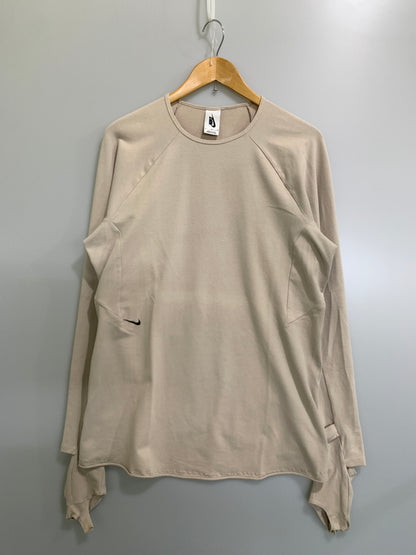 【中古品】【メンズ】 NIKE LAB A.A.E ナイキ アドバンスト アパレル エクスプロレーション TECHNICAL LONG SLEEVE テクニカル ロング スリーブ メンズ 長袖 トップス 148-260723-em-38-min サイズ：M カラー：ベージュ 万代Net店