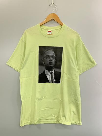 【中古品】【メンズ】 SUPREME シュプリーム MALCOLM X S S TEE マルコム エックス ショートスリーブ ティー 半袖 Tシャツ 149-260724-hu-06-min サイズ：L カラー：ライトグリーン系 万代Net店