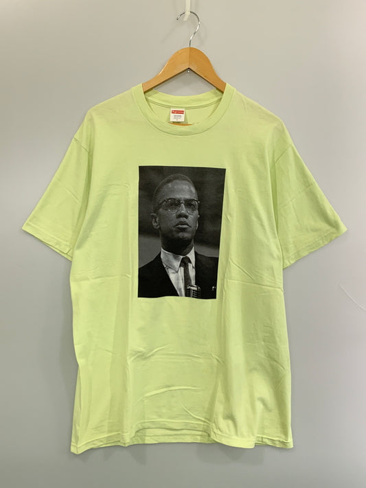 【中古品】【メンズ】 SUPREME シュプリーム MALCOLM X S S TEE マルコム エックス ショートスリーブ ティー 半袖 Tシャツ 149-260724-hu-06-min サイズ：L カラー：ライトグリーン系 万代Net店