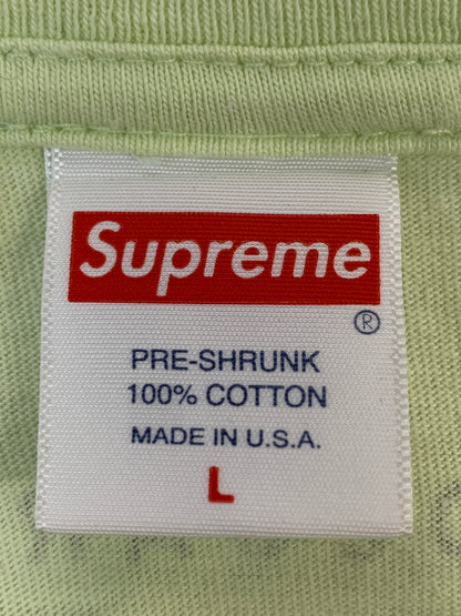【中古品】【メンズ】 SUPREME シュプリーム MALCOLM X S S TEE マルコム エックス ショートスリーブ ティー 半袖 Tシャツ 149-260724-hu-06-min サイズ：L カラー：ライトグリーン系 万代Net店