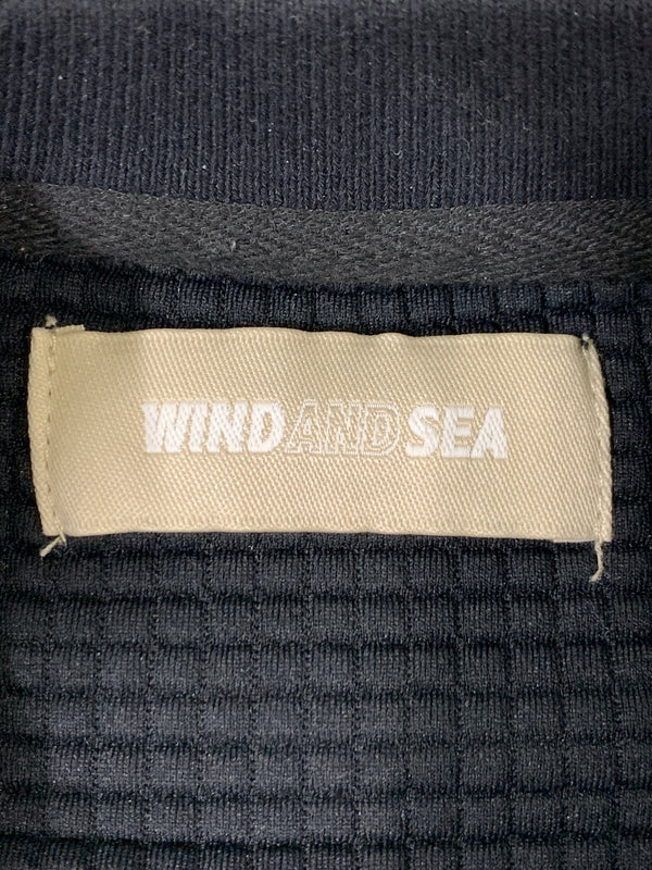 【中古品】【メンズ】 WIND AND SEAウィンダンシー L/S SWEAT SHIRT WDS-O-FAL-24-Q1-JER-02 長袖 スウェット シャツ メンズ トップス 142-260723-em-36-min サイズ：M カラー：ブラック 万代Net店