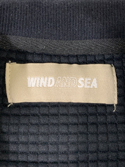 【中古品】【メンズ】 WIND AND SEAウィンダンシー L/S SWEAT SHIRT WDS-O-FAL-24-Q1-JER-02 長袖 スウェット シャツ メンズ トップス 142-260723-em-36-min サイズ：M カラー：ブラック 万代Net店