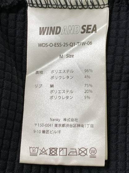 【中古品】【メンズ】 WIND AND SEAウィンダンシー L/S SWEAT SHIRT WDS-O-FAL-24-Q1-JER-02 長袖 スウェット シャツ メンズ トップス 142-260723-em-36-min サイズ：M カラー：ブラック 万代Net店