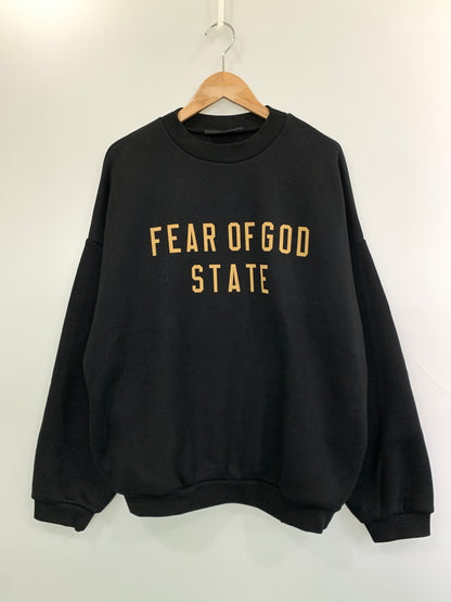 【中古品】【メンズ】 FEAR OF GOD フィア オブ ゴッド ESSENTIALS SWEATSHIRT エッセンシャルズ スウェットシャツ トップス 長袖 トレーナー 142-260724-hu-02-min サイズ：M カラー：ブラック 万代Net店