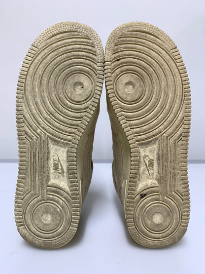 【中古品】【メンズ】 STUSSY ステューシー × NIKE ナイキ AIR FORCE 1 MID DJ7841-200 エアフォース1 ミッド メンズ スニーカー 靴 シューズ 160-260723-em-12-min サイズ：27.0cm カラー：FOSSIL STONE 万代Net店