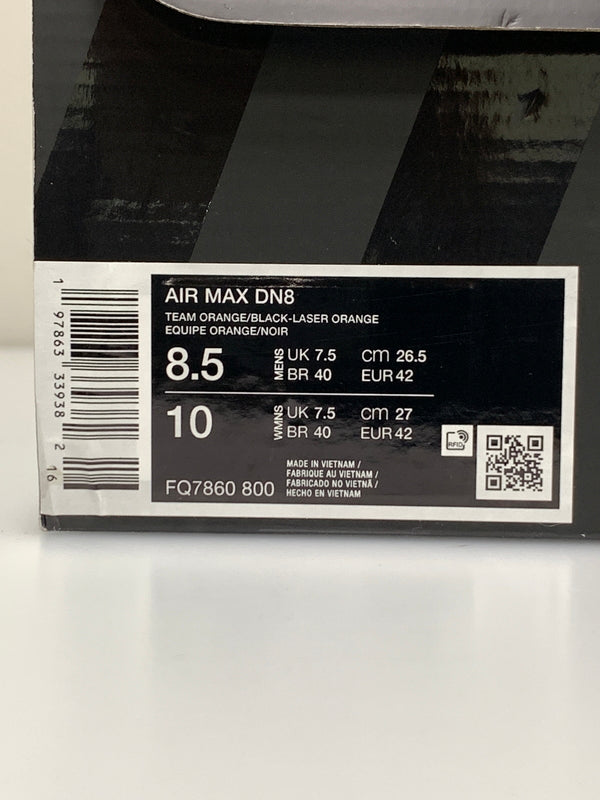 【中古品】【メンズ】 NIKE ナイキ AIR MAX DN8 FQ7860-800 エアマックスDN8 スニーカー メンズ 靴 シューズ 160-260723-em-09-min サイズ：26.5cm カラー：TEAM ORANGE/BLACK 万代Net店