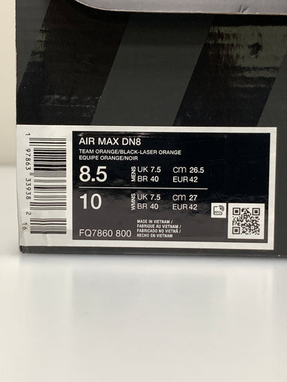 【中古品】【メンズ】 NIKE ナイキ AIR MAX DN8 FQ7860-800 エアマックスDN8 スニーカー メンズ 靴 シューズ 160-260723-em-09-min サイズ：26.5cm カラー：TEAM ORANGE/BLACK 万代Net店