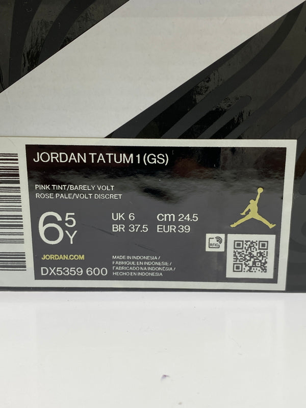 【中古品】【メンズ】 NIKE ナイキ GS JORDAN TATUM 1 DX5359-600 ジョーダン 靴 シューズ スニーカー 166-260730-hu-01-min サイズ：24.5cm US6.5Y カラー：ROSE PALE/VOLT DISCRET 万代Net店