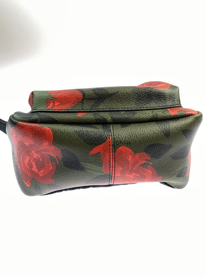 【中古品】【レディース】 COACH COACH F25869 カモ ローズ ミニ チャーリー バックパック ミニリュック カバン 188-260723-jt-17-min カラー：グリーン系 万代Net店