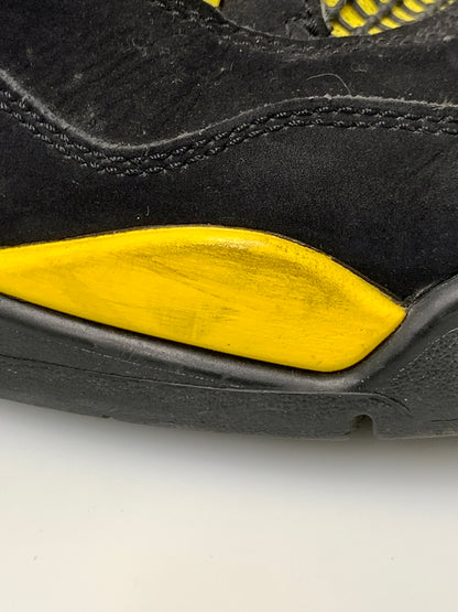 【現状渡し品】【メンズ】 NIKE ナイキ AIR JORDAN 4 RETRO THUNDER DH6927-017 エアジョーダン4 レトロ サンダー スニーカー メンズ シューズ 靴 160-260723-em-02-min サイズ：28.0cm カラー：ブラック/イエロー 万代Net店