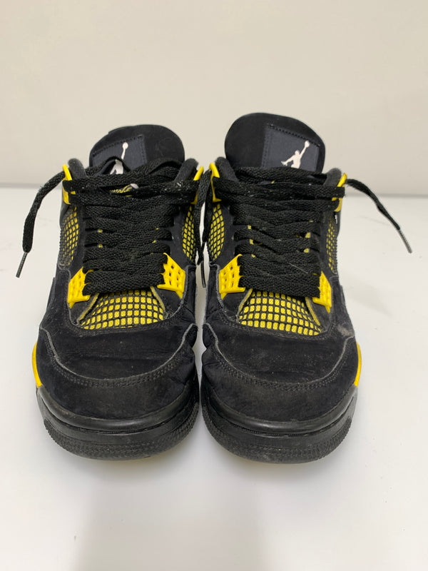 【現状渡し品】【メンズ】 NIKE ナイキ AIR JORDAN 4 RETRO THUNDER DH6927-017 エアジョーダン4 レトロ サンダー スニーカー メンズ シューズ 靴 160-260723-em-02-min サイズ：28.0cm カラー：ブラック/イエロー 万代Net店