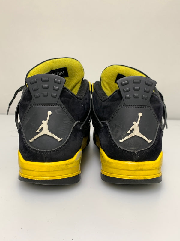 【現状渡し品】【メンズ】 NIKE ナイキ AIR JORDAN 4 RETRO THUNDER DH6927-017 エアジョーダン4 レトロ サンダー スニーカー メンズ シューズ 靴 160-260723-em-02-min サイズ：28.0cm カラー：ブラック/イエロー 万代Net店