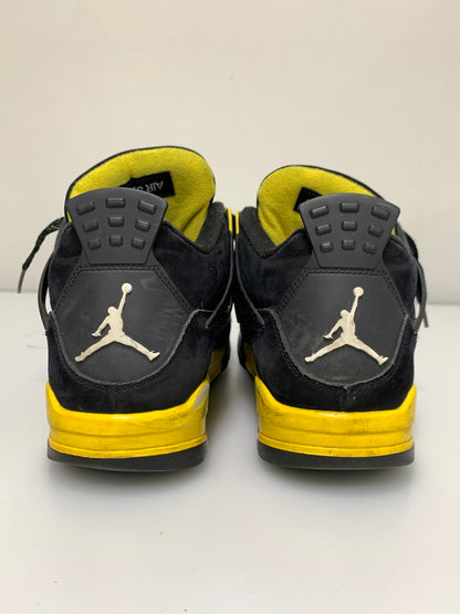 【現状渡し品】【メンズ】 NIKE ナイキ AIR JORDAN 4 RETRO THUNDER DH6927-017 エアジョーダン4 レトロ サンダー スニーカー メンズ シューズ 靴 160-260723-em-02-min サイズ：28.0cm カラー：ブラック/イエロー 万代Net店