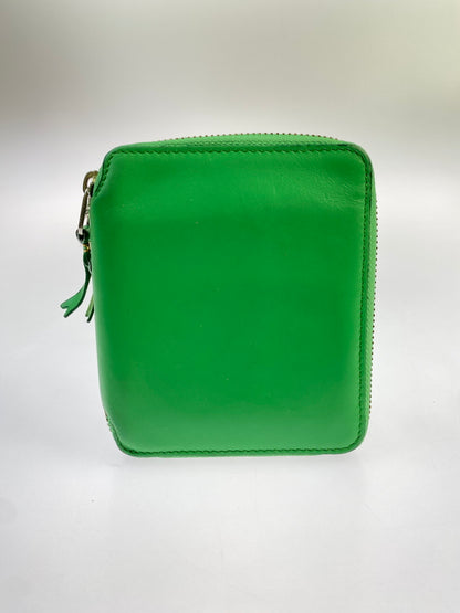 【中古品】【メンズ/レディース】 COMME DES GARCONS コムデギャルソン ROUND ZIP WALLET ラウンド ジップ ウォレット 財布 201-260723-jt-12-min カラー：グリーン 万代Net店