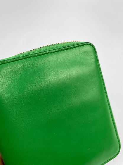 【中古品】【メンズ/レディース】 COMME DES GARCONS コムデギャルソン ROUND ZIP WALLET ラウンド ジップ ウォレット 財布 201-260723-jt-12-min カラー：グリーン 万代Net店