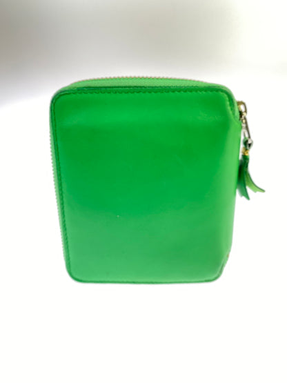 【中古品】【メンズ/レディース】 COMME DES GARCONS コムデギャルソン ROUND ZIP WALLET ラウンド ジップ ウォレット 財布 201-260723-jt-12-min カラー：グリーン 万代Net店
