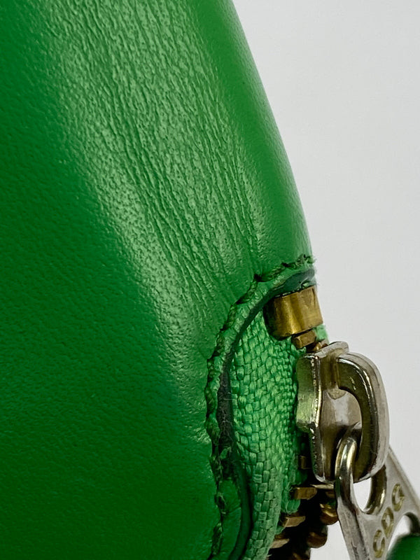 【中古品】【メンズ/レディース】 COMME DES GARCONS コムデギャルソン ROUND ZIP WALLET ラウンド ジップ ウォレット 財布 201-260723-jt-12-min カラー：グリーン 万代Net店