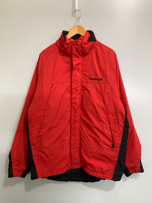 【中古品】【メンズ】 TINBERLAND WEATHERGER ティンバーランド ウェザーギア ダウンジャケット メンズ アウター アウトドア 146-260723-em-48-min サイズ：M カラー：レッド 万代Net店