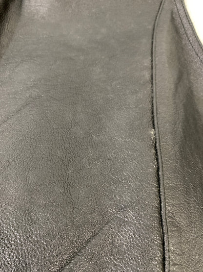 【中古品】【メンズ】 WILSONS ウィルソンズ THE LEATHER EXPERTS LEATHER VEST ザ レザー エキスパート レザー ベスト メンズ トップス 146-260723-em-28-min サイズ：XL カラー：ブラック 万代Net店