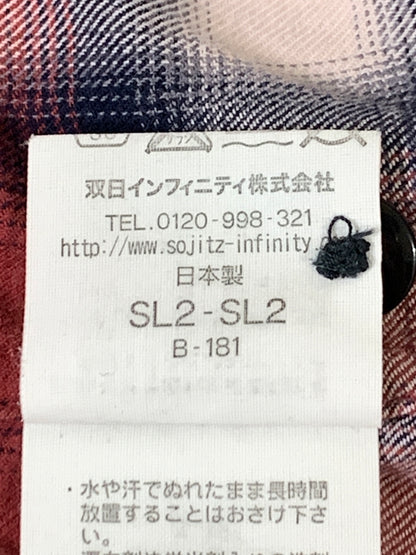 【中古品】【メンズ】 RAGS MCGREGOR ラグス マックレガー OMBRE CHECK SHIRT オンブレ チェック シャツ 211176605 ロングスリーブ 長袖 シャツ 145-260728-hu-07-min サイズ：M カラー：レッド/ネイビー（チェック柄） 万代Net店