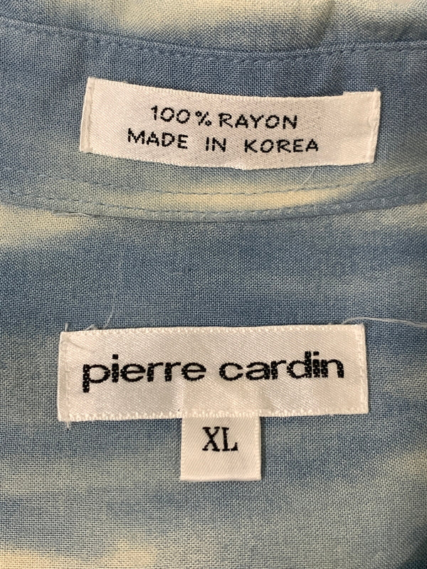 【中古品】【メンズ】 PIERRE CARDIN ピエールカルダン RAYON SS ALOHA SHIRT 韓国製 レーヨン ショートスリーブ アロハシャツ 半袖シャツ メンズ トップス 146-260723-em-29-min サイズ：XL カラー：ブルー系 万代Net店