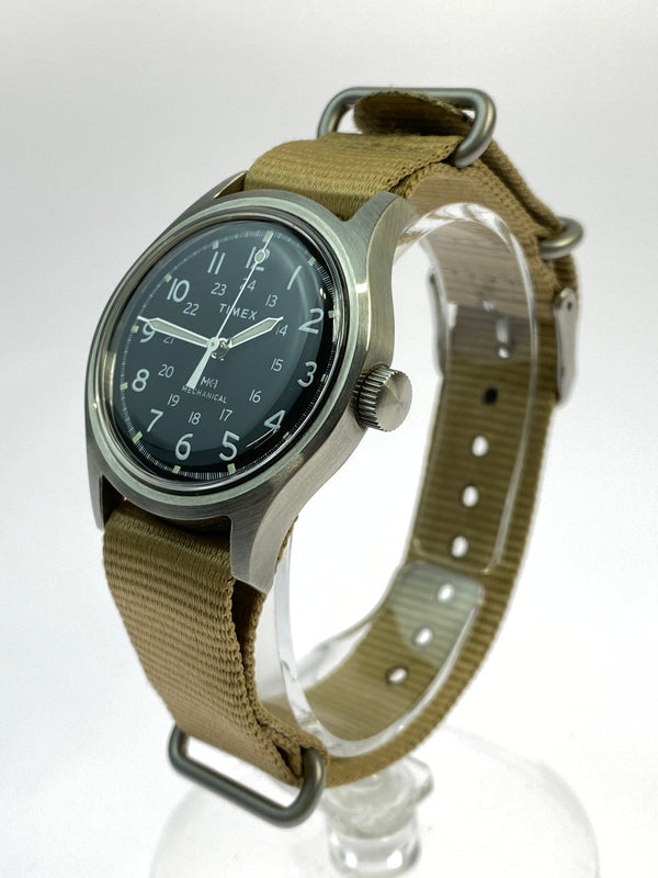 【中古品】【メンズ】 TIMEX タイメックス TW2Y12000 MK1 メカニカル キャンパー 腕時計 時計 197-260723-jt-15-min カラー：シルバー/ベージュ 万代Net店