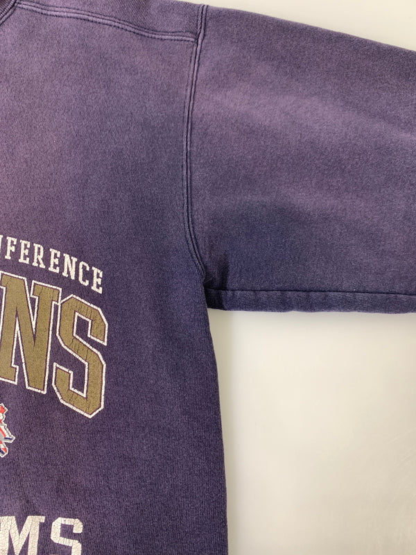 【現状渡し品】【メンズ】 REEBOK リーボック NFL CHAMPION LS SWEAT SHIRT チャンピオン ロングスリーブ スウェットシャツ メンズ トップス 長袖 トレーナー 146-260723-em-25-min カラー：ダークパープル 万代Net店