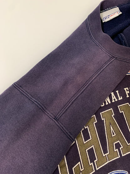 【現状渡し品】【メンズ】 REEBOK リーボック NFL CHAMPION LS SWEAT SHIRT チャンピオン ロングスリーブ スウェットシャツ メンズ トップス 長袖 トレーナー 146-260723-em-25-min カラー：ダークパープル 万代Net店