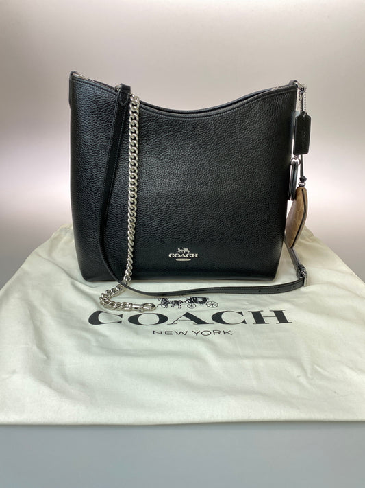 【中古品】【レディース】 COACH コーチ CB193 ローレル ラージ ショルダー バッグ・ミラー チャーム アンド ポーチ ショルダーバッグ カバン 180-260729-AS-64-min カラー：ブラック 万代Net店