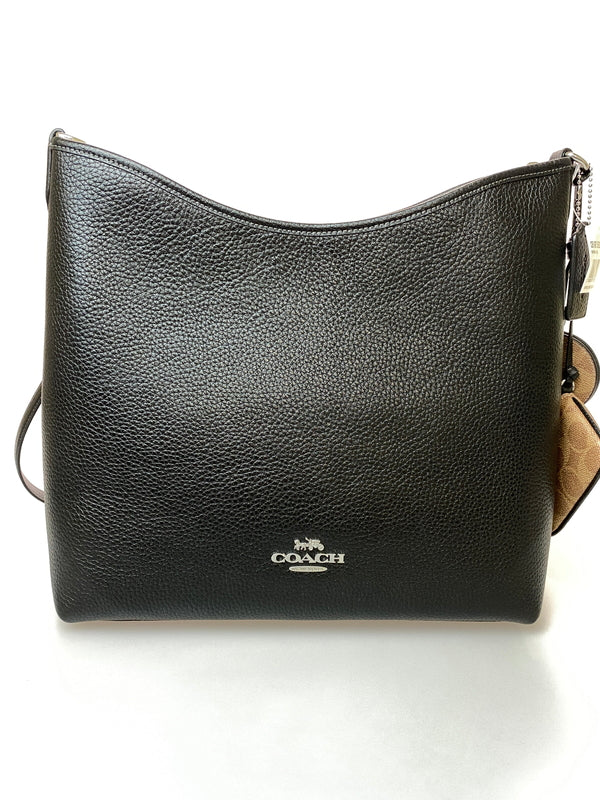 【中古品】【レディース】 COACH コーチ CB193 ローレル ラージ ショルダー バッグ・ミラー チャーム アンド ポーチ ショルダーバッグ カバン 180-260729-AS-64-min カラー：ブラック 万代Net店